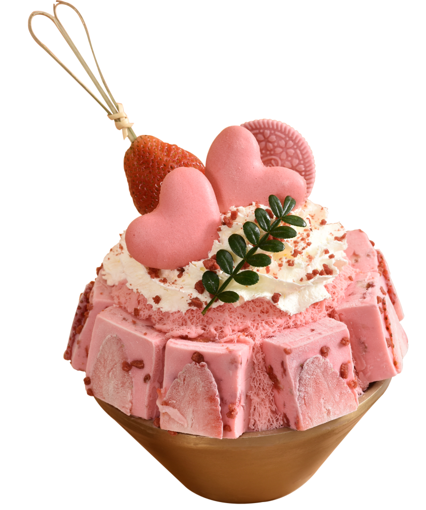 1.Strawberry Yogurt Bingsu草莓酸奶块